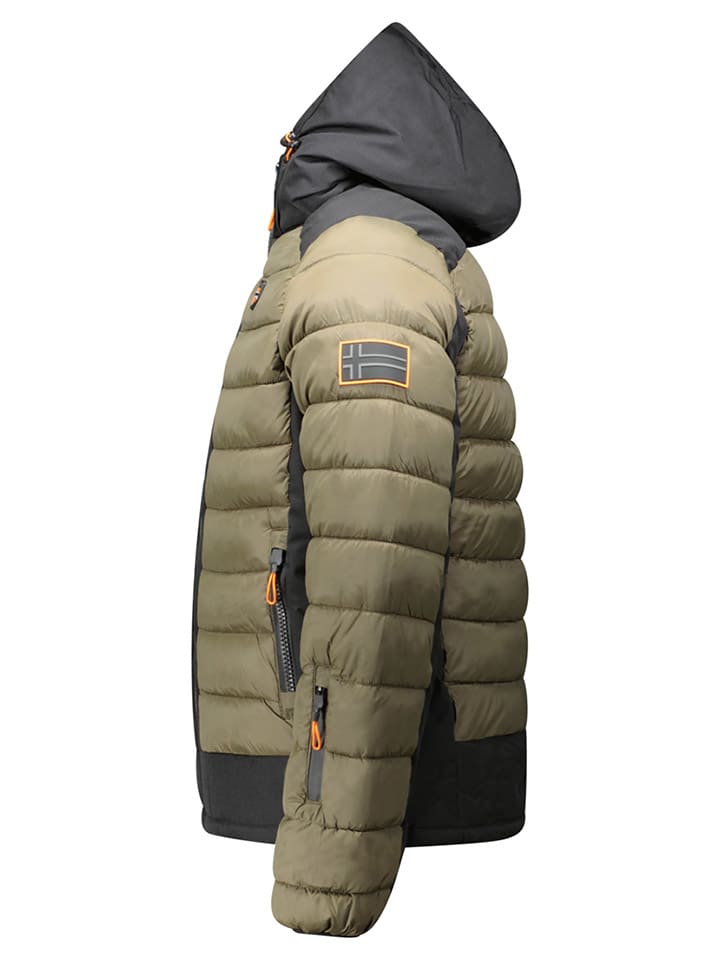 Geographical Norway Стеганая куртка «Аурелиан» цвета хаки — фото 3