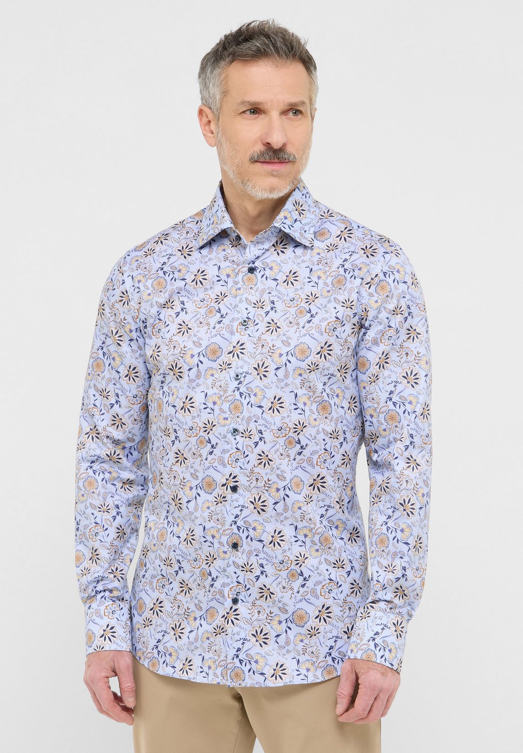 

Рубашка SLIM FIT Eterna, светло-голубой