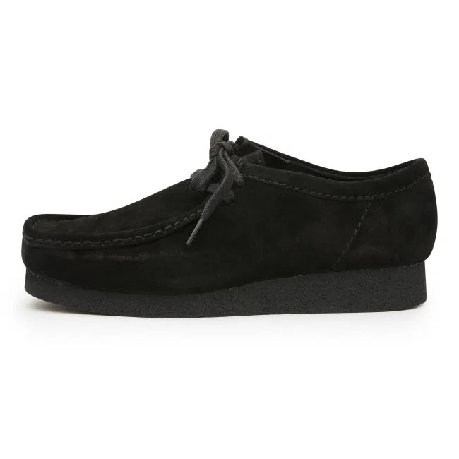 Мужские чёрные водонепроницаемые туфли Wallabee Evo от Clarks — фото 2