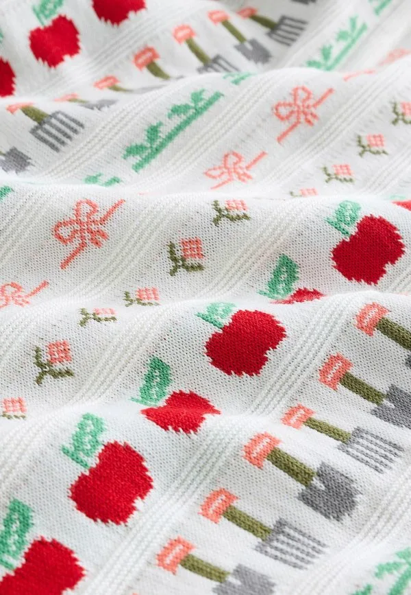 Рубашка поло Next, Ecru Fruit And Vegetable Pattern — фото 3