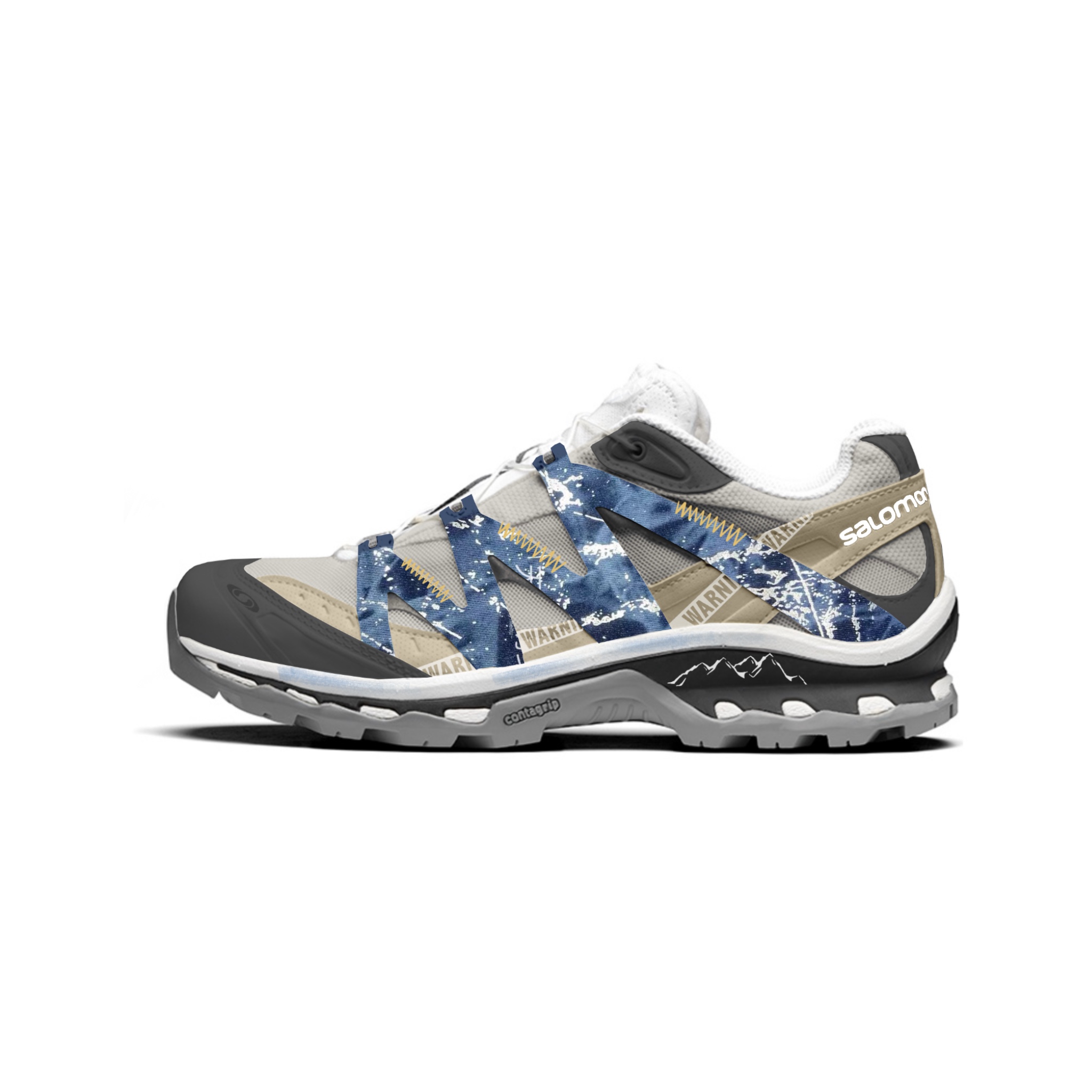 

Низкие туристические ботинки XT Quest Unisex SALOMON, серо-коричневый