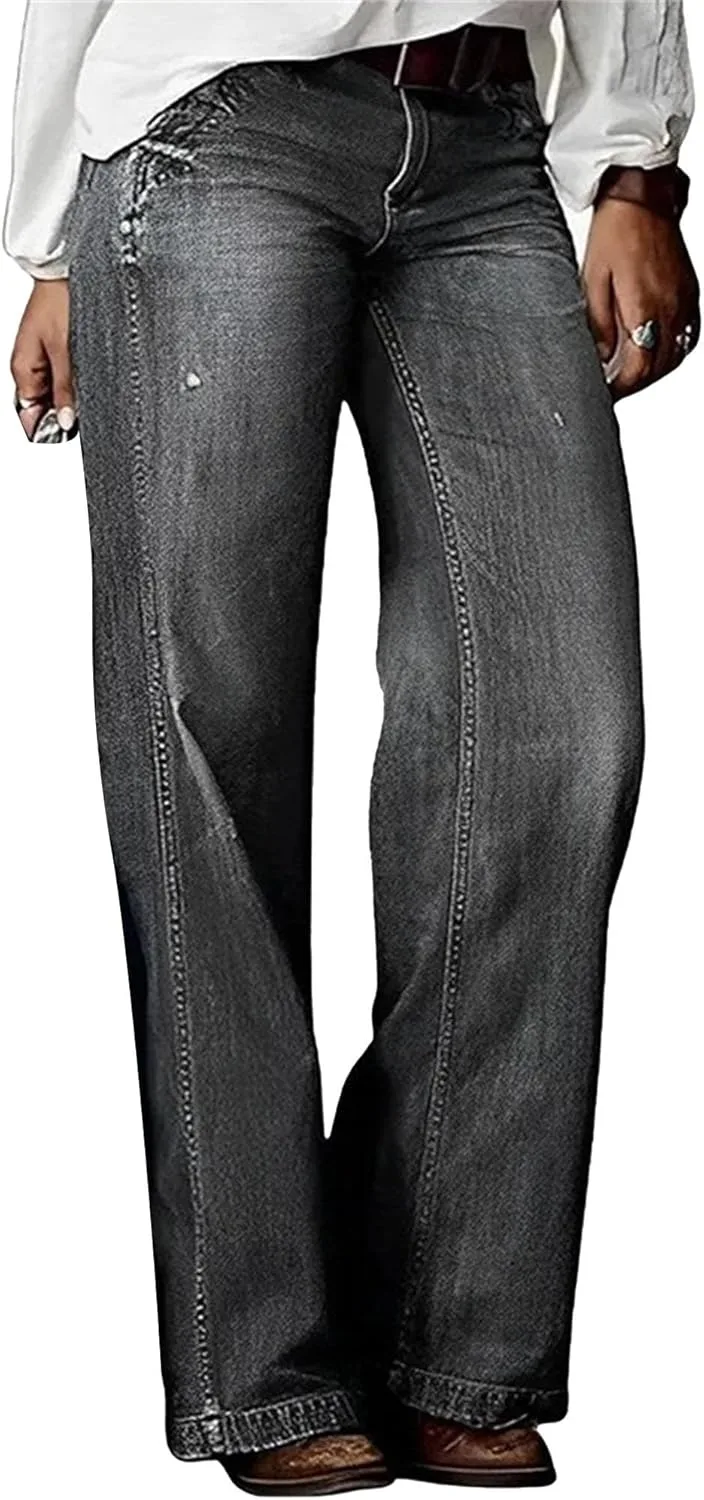 

Прямые джинсы для женщин с завышенной талией, растягивающиеся, с расклешенным низом, рваные, с необработанным краем