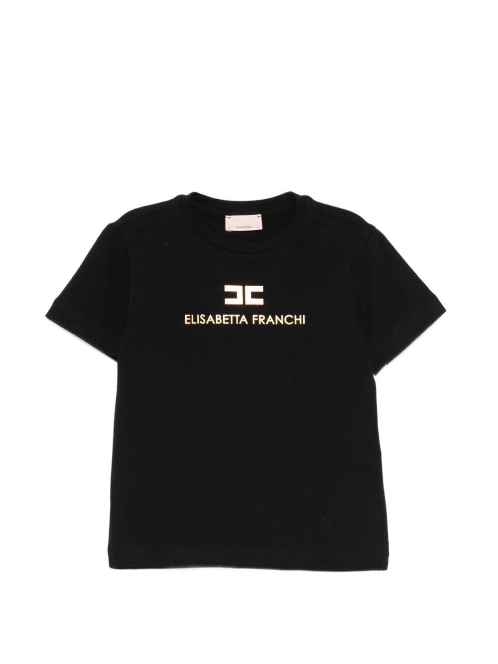 

Футболка с логотипом Elisabetta Franchi La Mia Bambina, черный