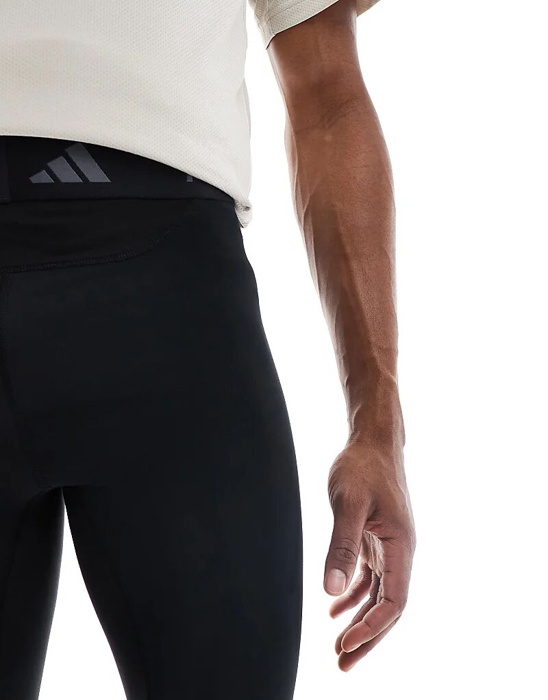 Леггинсы adidas Training Tech Fit base черного цвета adidas performance — фото 3