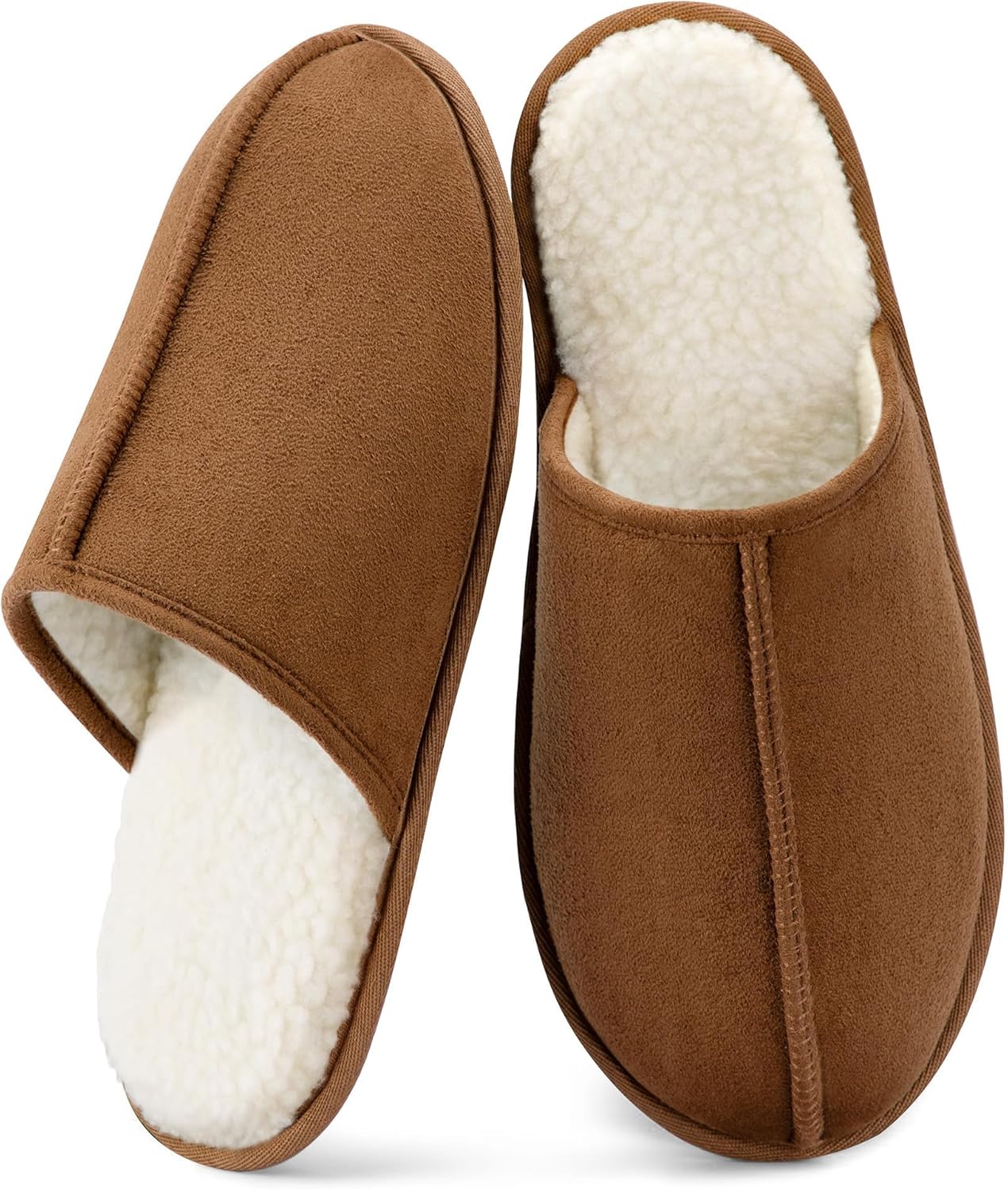 

Мужские тапочки RockDove Drift из микрозамши с подкладкой из мягкой шерпы, стелькой с эффектом памяти и противоскользящей подошвой, Chestnut