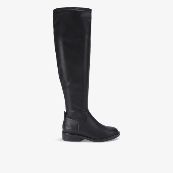 Сапоги Tisha из искусственной кожи на плоской подошве до колена Kg Kurt Geiger, черный