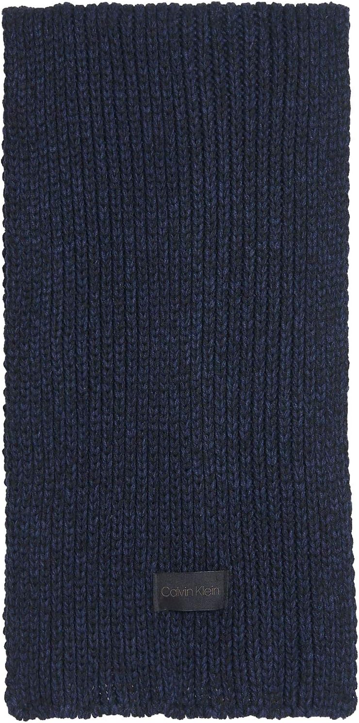 

Мужской шарф с меланжевым логотипом Calvin Klein, Navy(H3Kc8241)