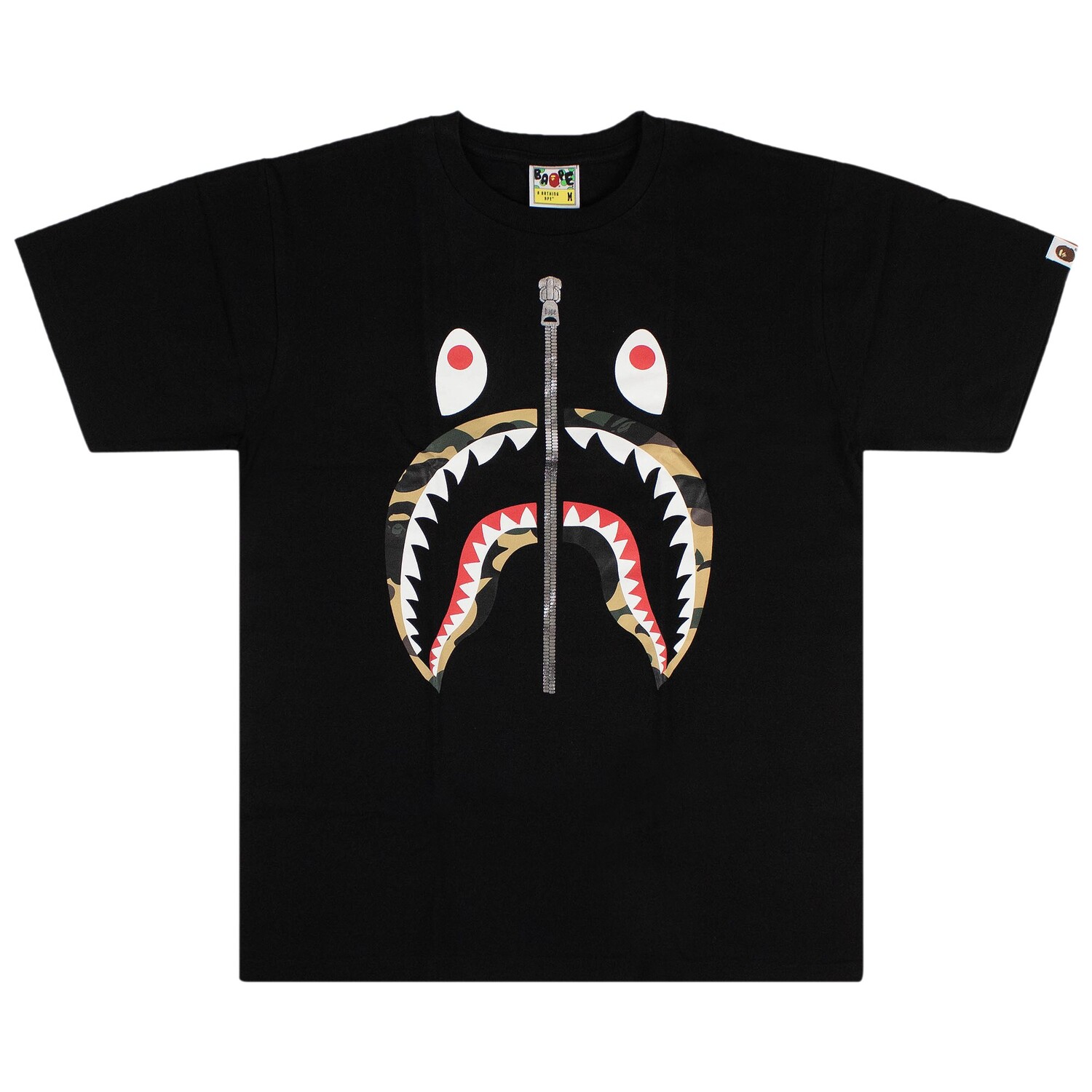 

Футболка BAPE 1st Camo Shark Черный/Желтый