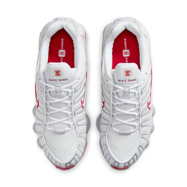 Кроссовки (WMNS) Nike Shox TL 'Platinum Tint', цвет platinum tint/gym red — фото 3