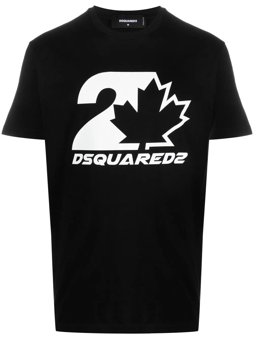 

Logo-print cotton T-shirt DSQUARED2, черный