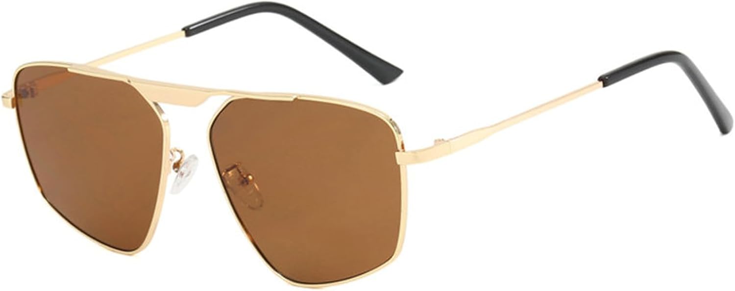 

Willochra Модные солнцезащитные очки-пилот большого размера неправильной формы для женщин, винтажные панк-очки квадратной формы для мужчин, роскошные трендовые очки UV400, C1