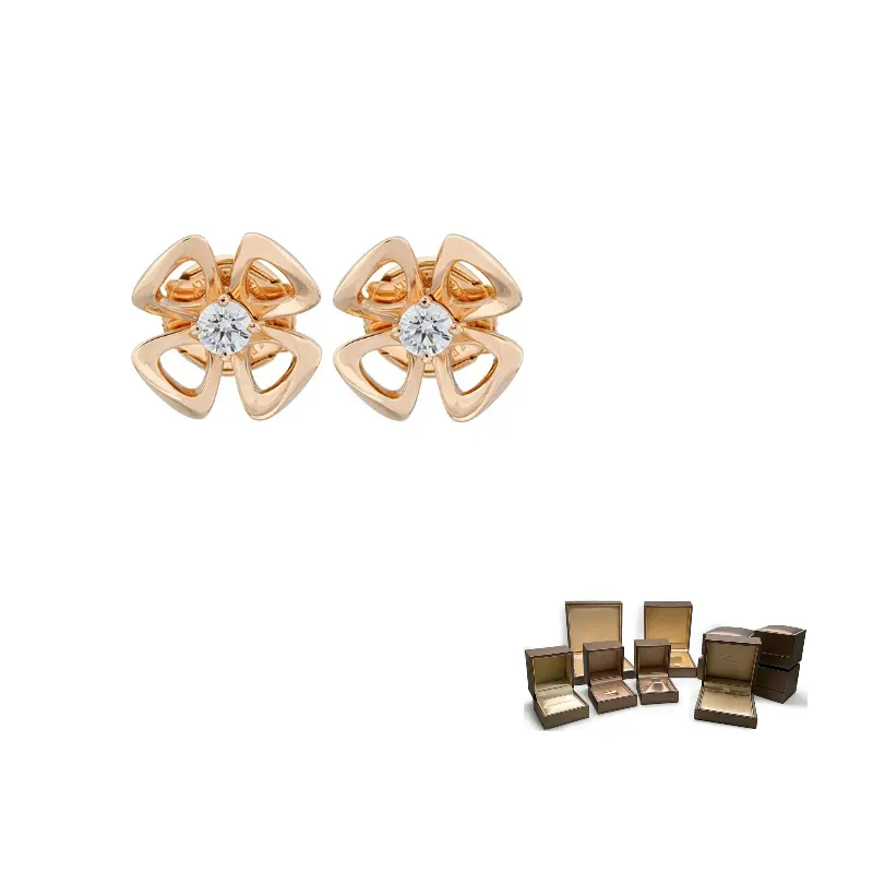 

BVLGARI Серьги-гвоздики из розового золота 18 карат унисекс