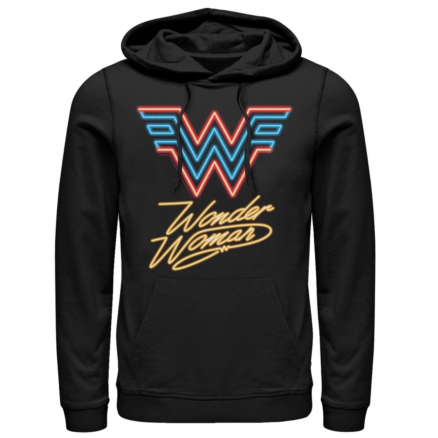 

Мужская толстовка с ярким логотипом Wonder Woman с неоновым светом DC Comics