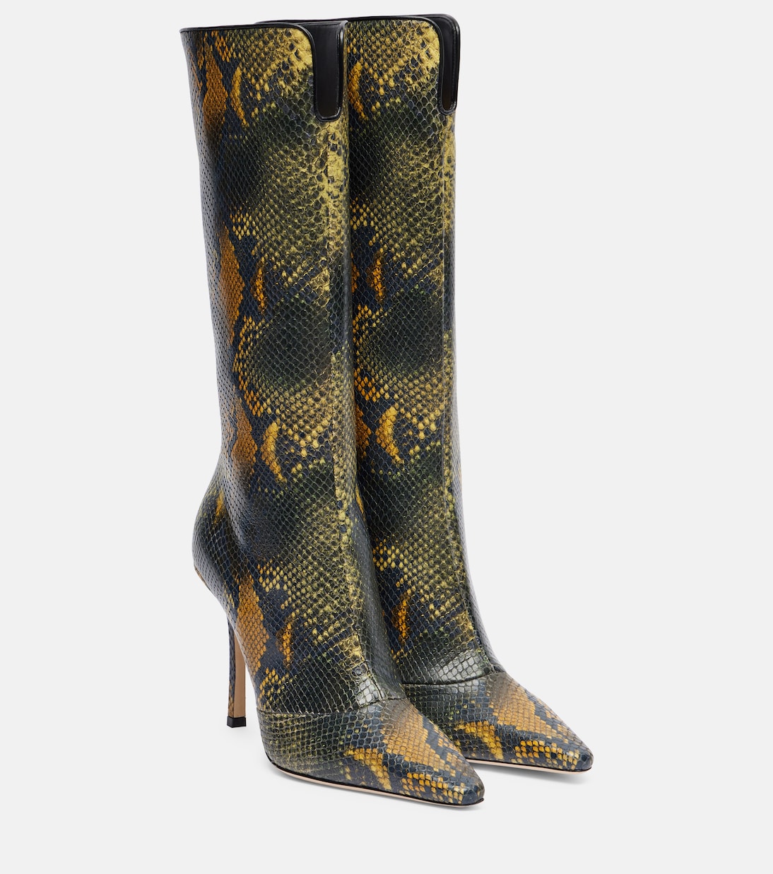 Сапоги Archive Boot 100 из кожи до колена Jimmy Choo, разноцветный