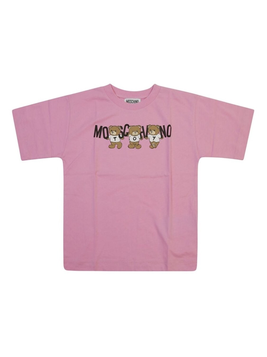

Moschino Kids футболка с мотивом плюшевого мишки, розовый