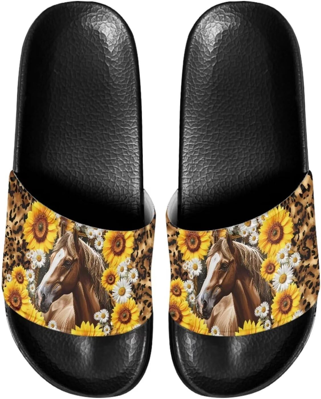 

Сандалии-шлепанцы для дома и ванной Judentidos, Sunflower Horse