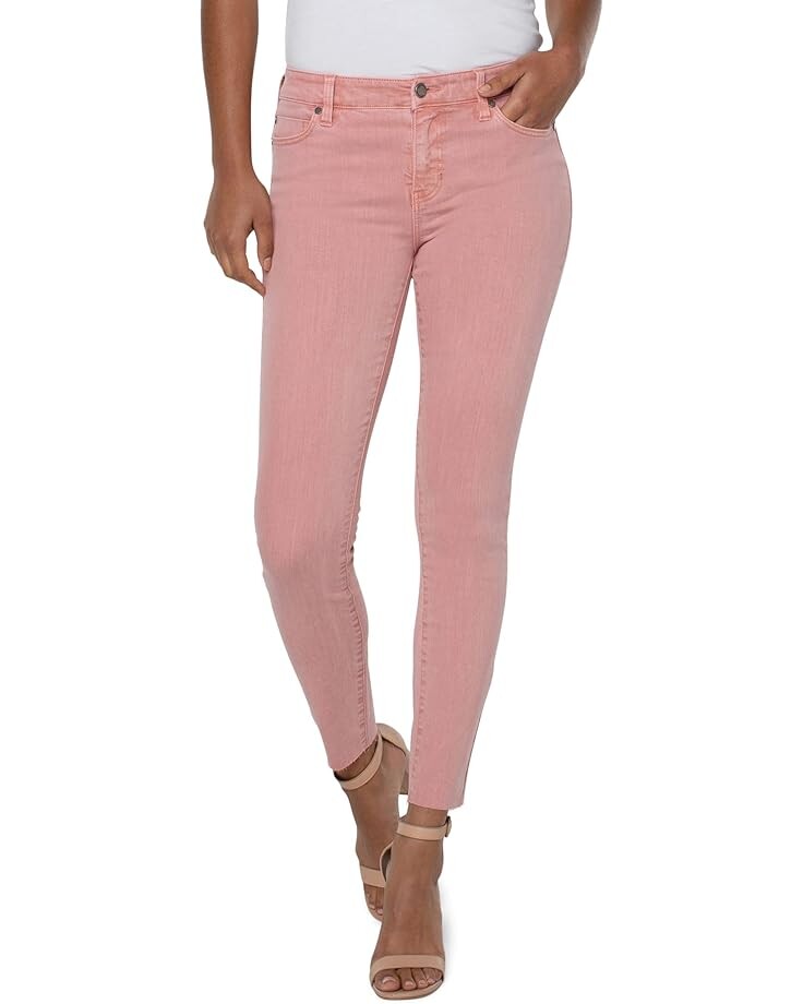 

Джинсы Liverpool Los Angeles Abby Ankle Skinny with Cut Hem in Rose Blush, цвет Rose Blush