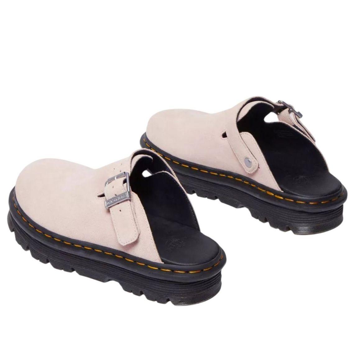 Мюли Dr. Martens Zebzag из замши, цвет «пудрово-розовый» — фото 2