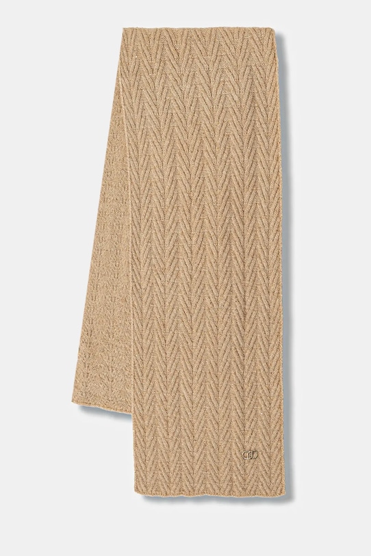 

Шарф из смесовой шерсти Liu Jo, бежевый
