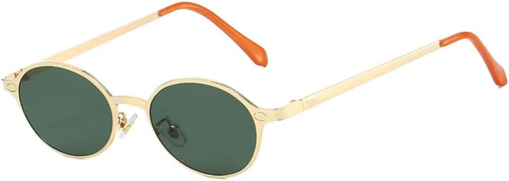 

Ретро маленькие овальные металлические солнцезащитные очки для женщин и мужчин с защитой от УФ-излучения UV400 и заклепками в стиле панк (как на картинке) TVTBBVV, As the Picture