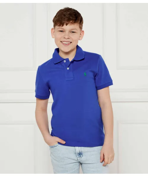 

Футболка поло Slim fit Polo Ralph Lauren, синий