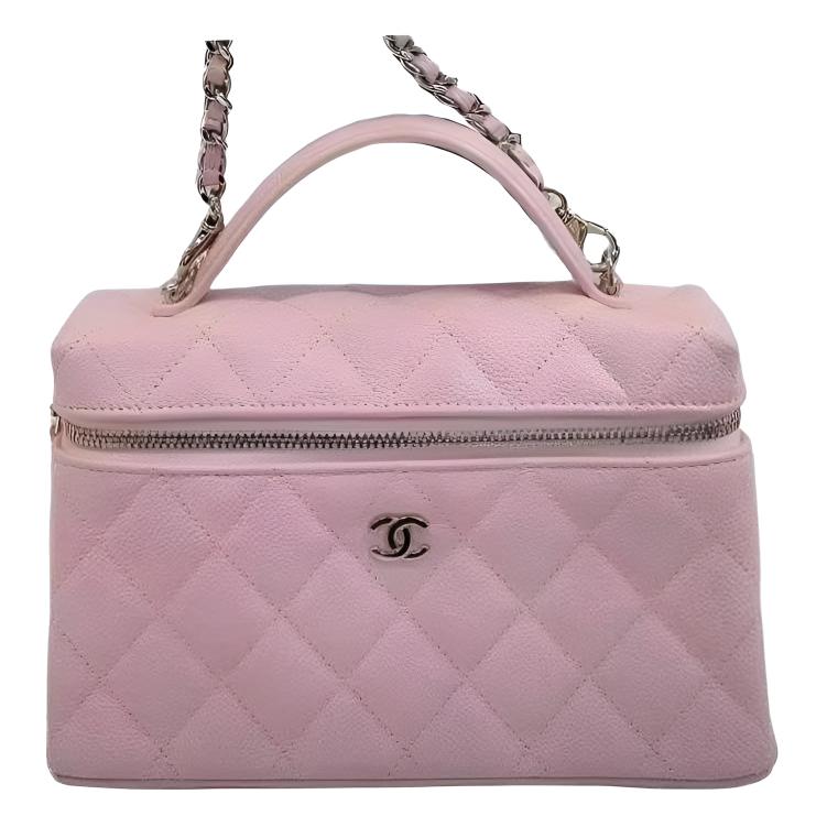 CHANEL Косметичка из коровьей кожи женская pink — фото 2