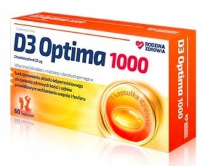 

Витамин D3 Оптима 1000, 60 капсул Silesian Pharma