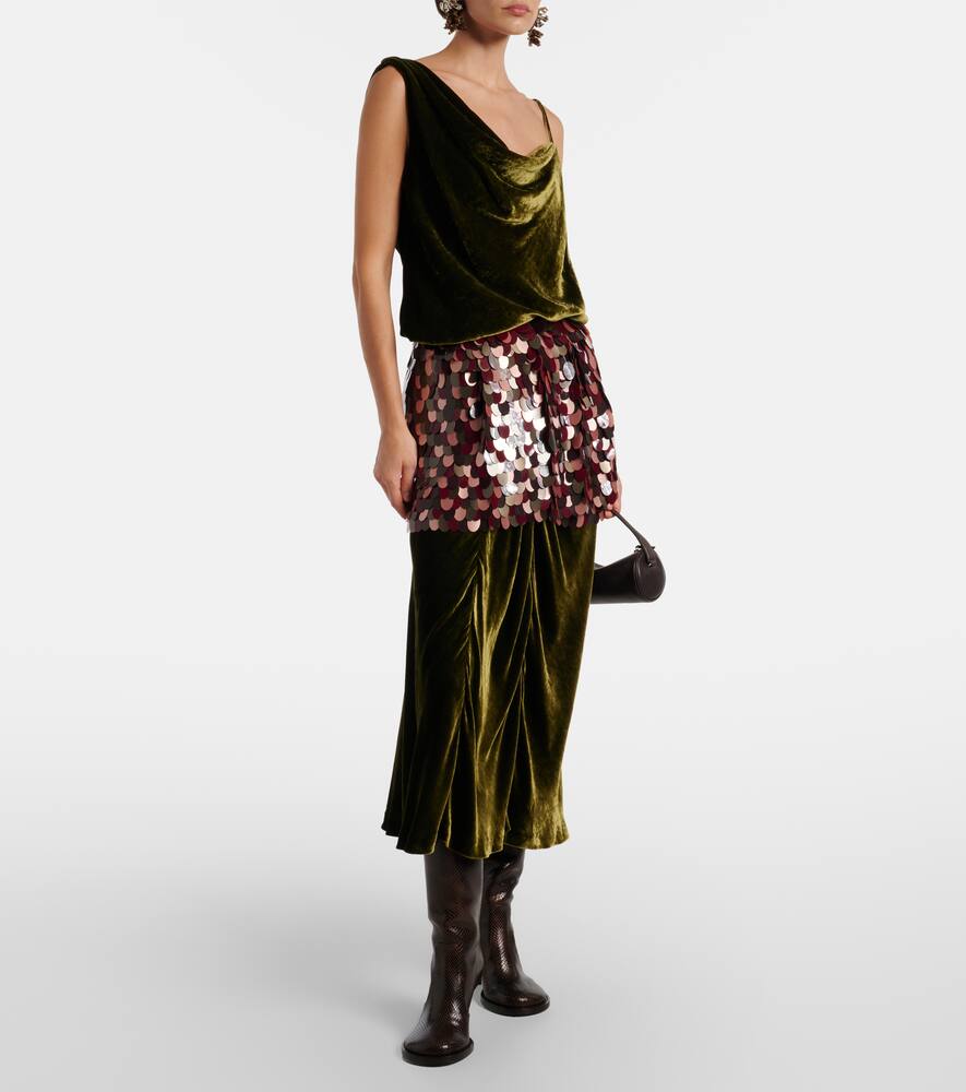 Кожаные сапоги-ботфорты с эффектом змеиной кожи Dries Van Noten, Dark Brown — фото 3