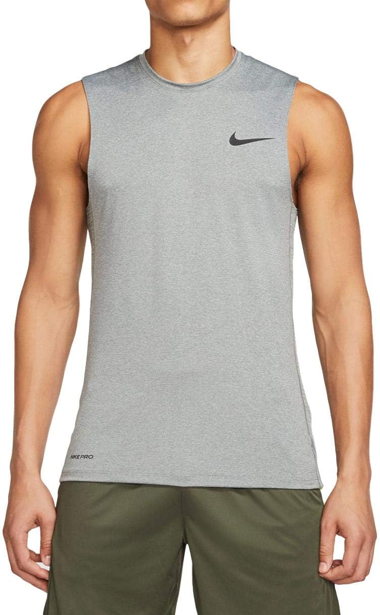 

Мужской облегающий топ без рукавов Nike Pro Fitted, Smoke Grey/Light Smoke Grey/Black