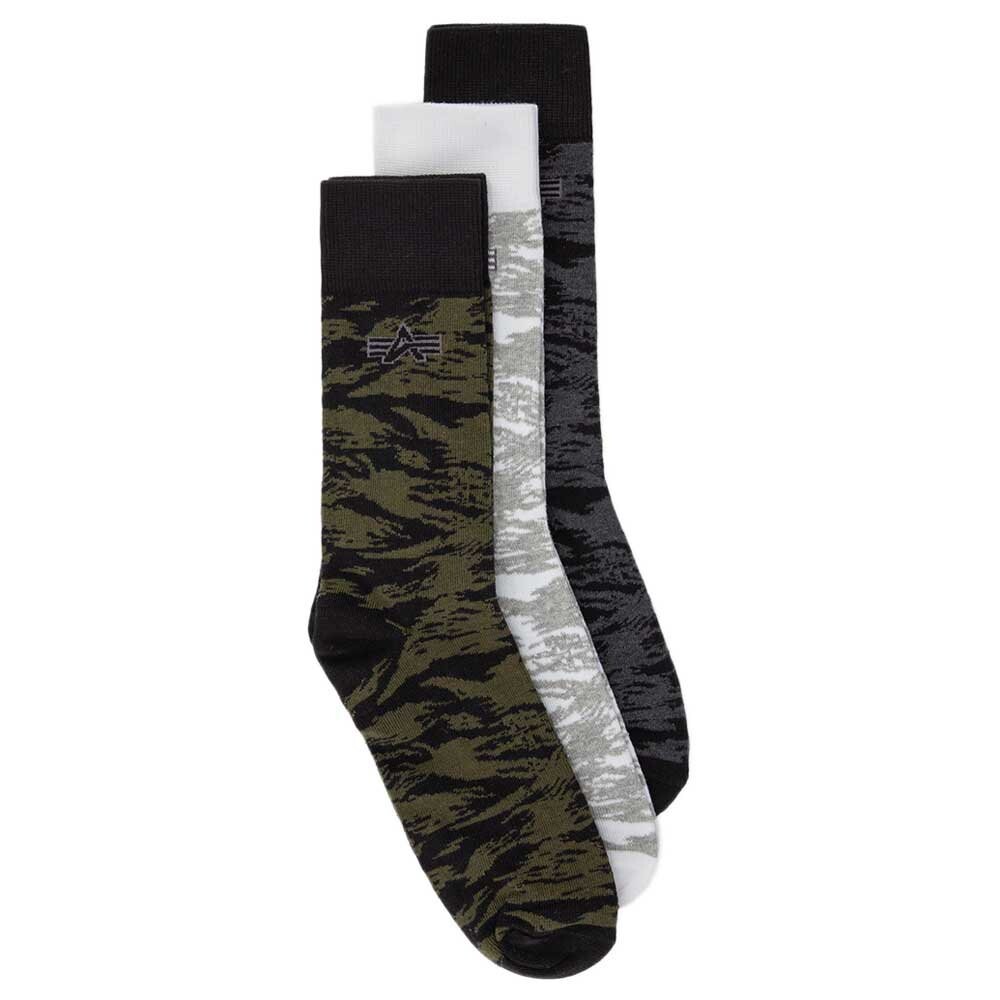 

Носки Alpha Industries Graphic All Over Print 3 шт, разноцветный