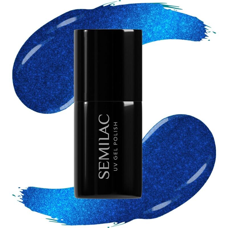 

УФ-лак для ногтей 466 Blue Silk Pajamas Semilac, 7 ml