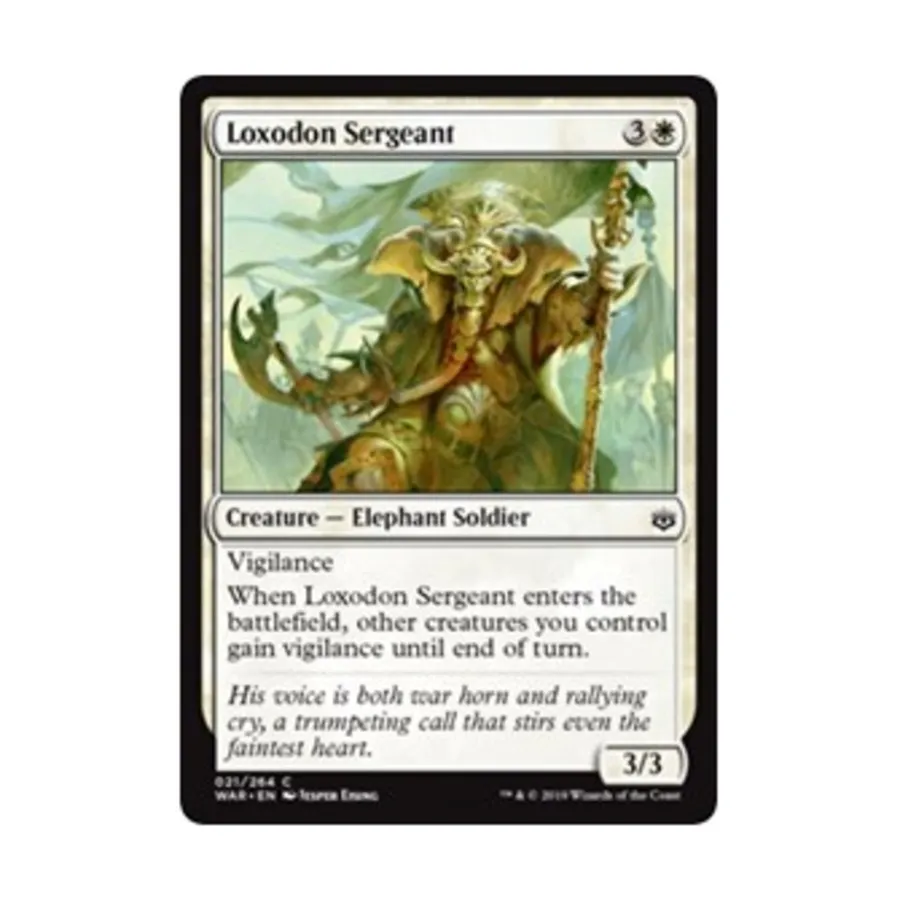 

CCG Локсодон-сержант (К), MTG - War of the Spark