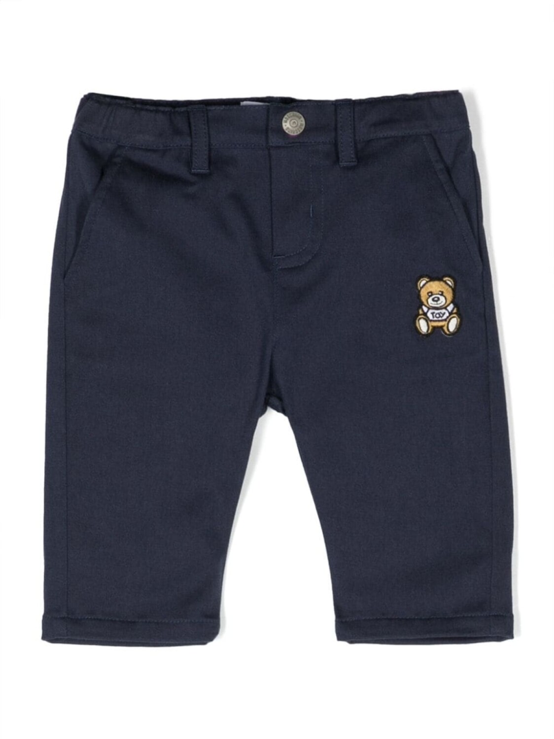 

Moschino Kids брюки с нашивкой Teddy Bear, синий