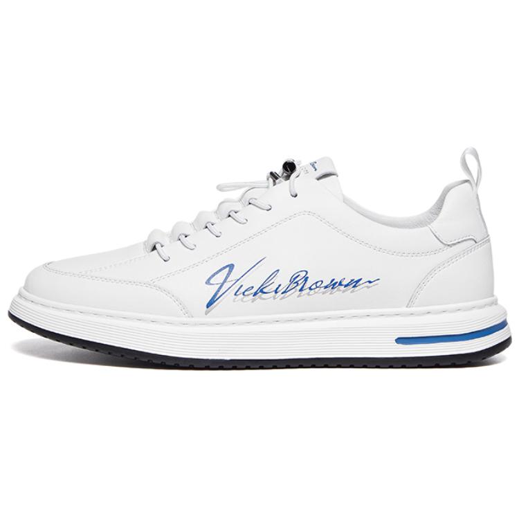 

VICKI BROWN Мужские повседневные кроссовки низкие белые черно-белые сине-белые, цвет White Blue