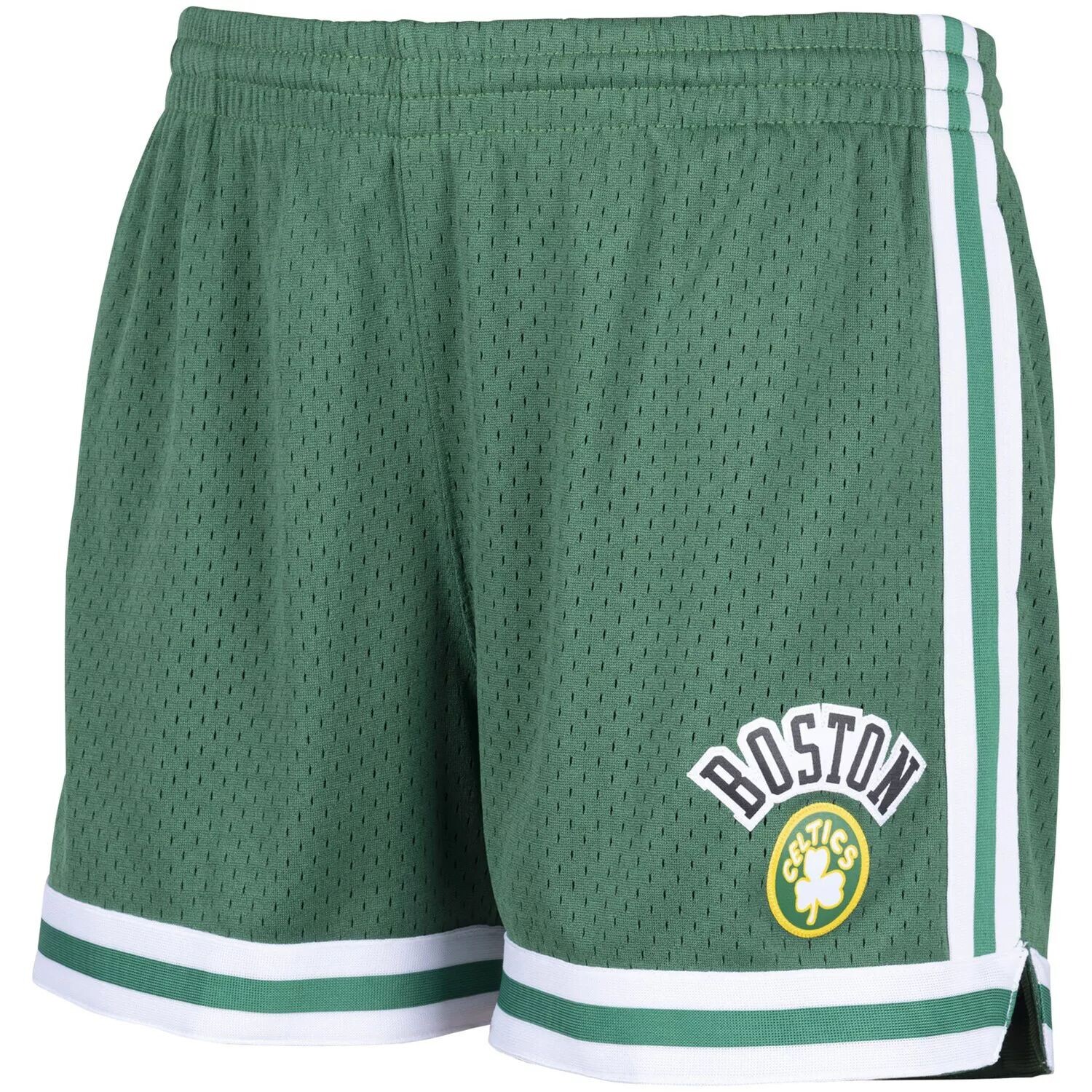 

Женские зеленые шорты Mitchell & Ness Kelly Boston Celtics Jump Shot