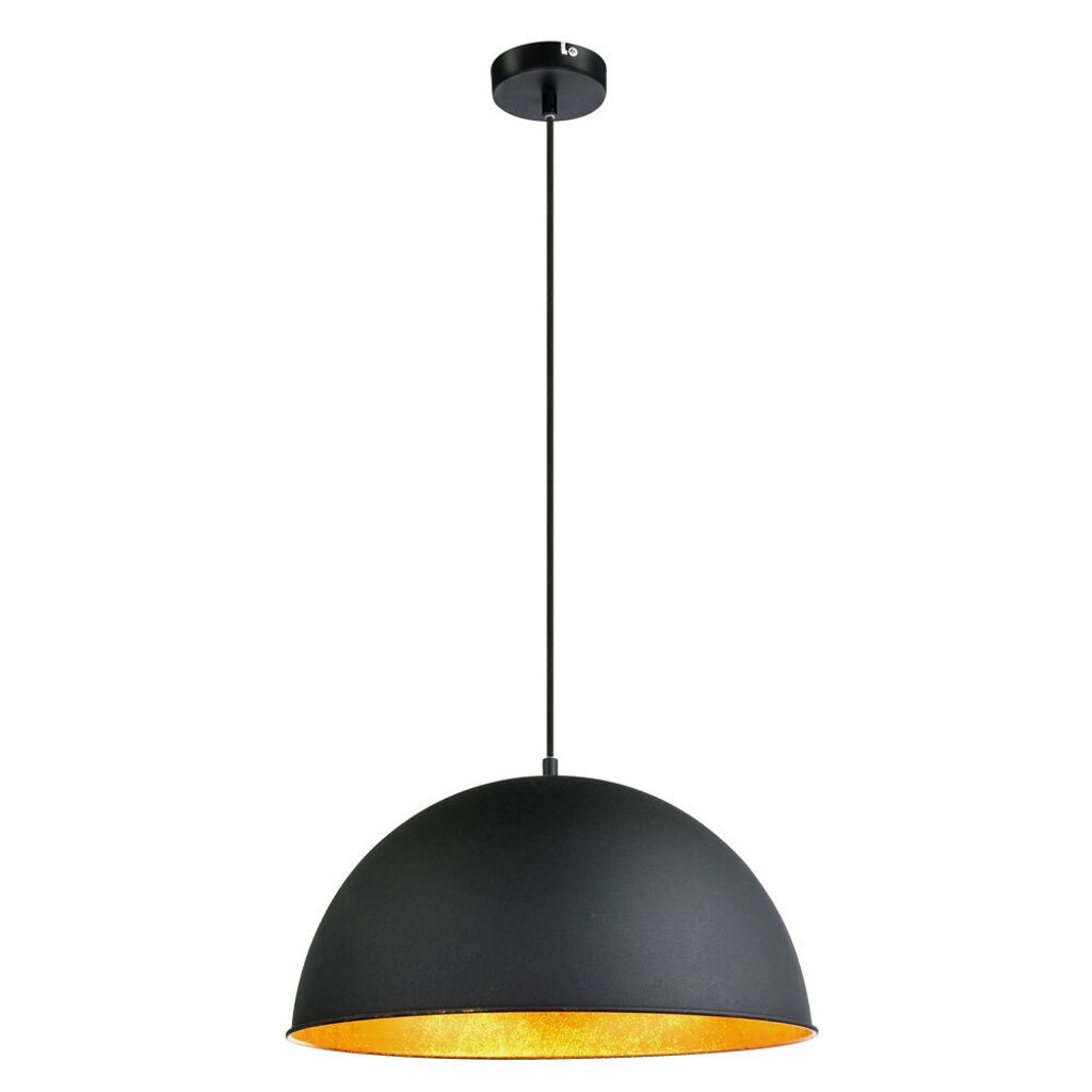 

Подвесной светильник, черный металл, золотистый цвет, E27, H 120см. Globo Lighting