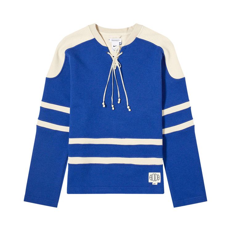 

Топ Nike x Bode Rec Lacing Knit, Deep Royal Blue/Ecru