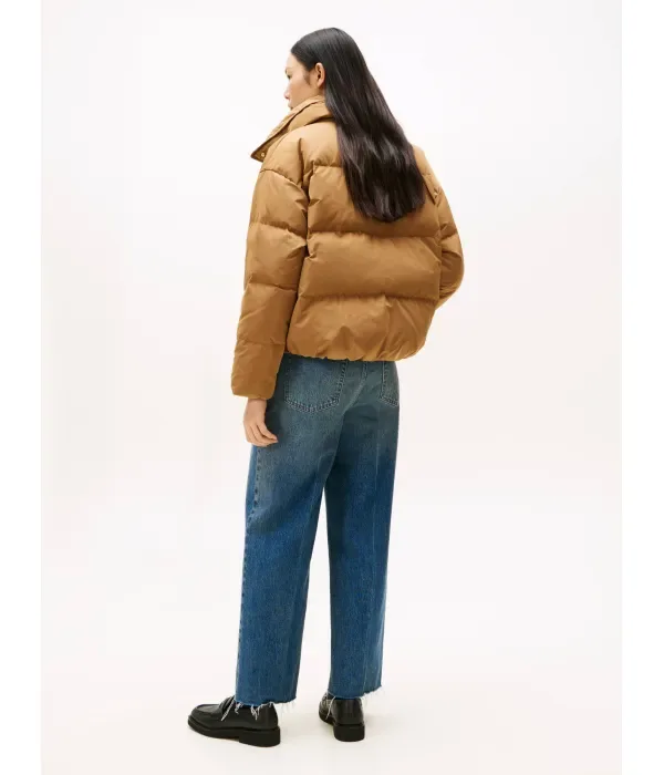 Пуховая куртка regular fit Tommy Hilfiger, коричневый — фото 3
