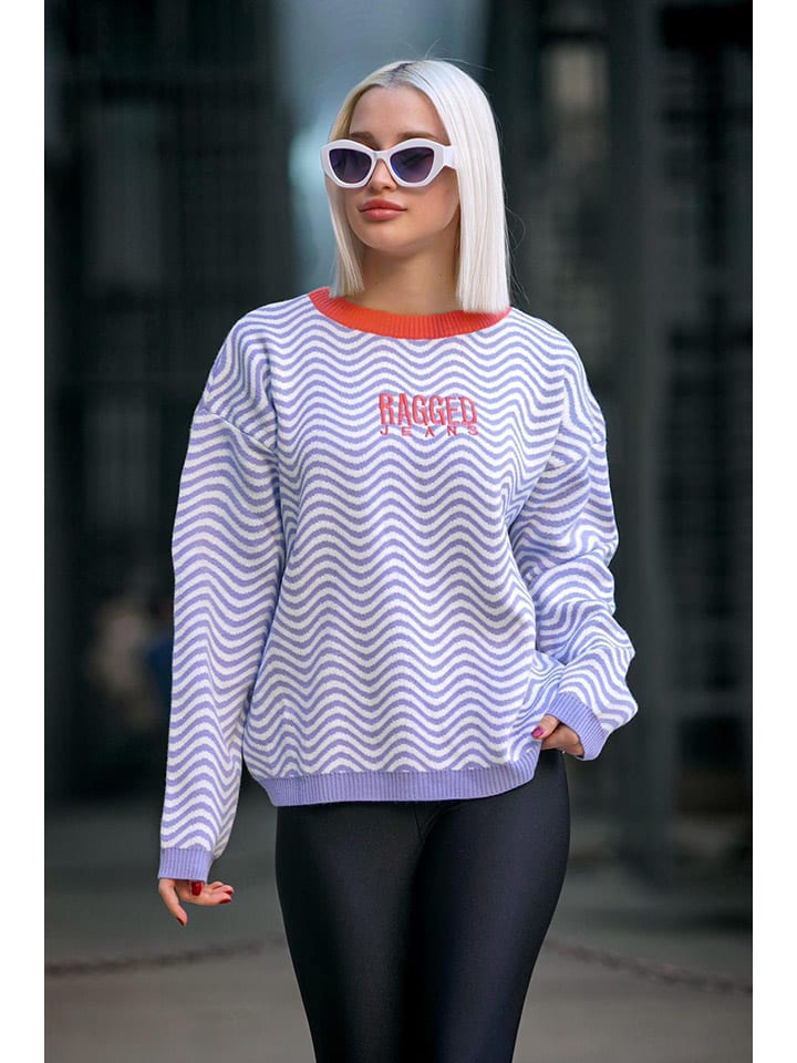 

MADMEXT Пуловер сиренево-белого цвета