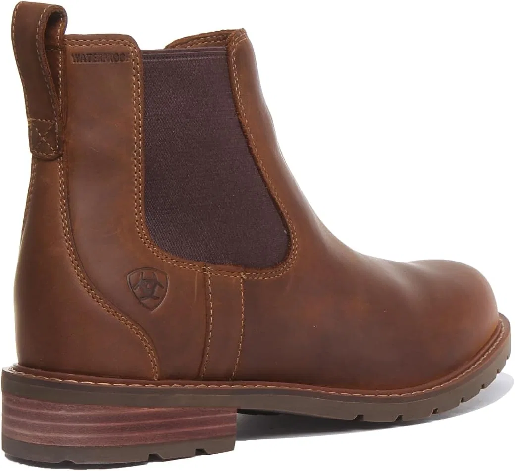 Мужские водонепроницаемые ботинки челси ARIAT Wexford, Weathered Brown — фото 3
