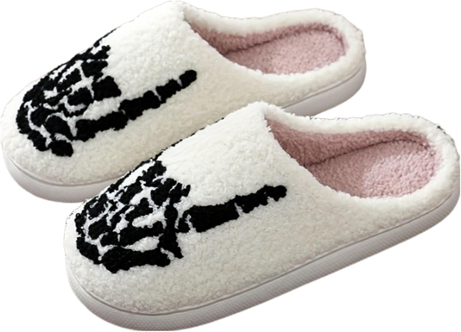 

Тапочки WIRETRAN для женщин и мужчин с мягкой подошвой с эффектом памяти, пушистые зимние теплые домашние тапочки, белый