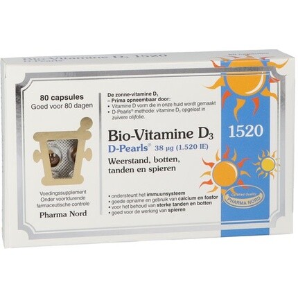 

Pharma Nord Bio-Vitamin D3 1520 – 80 жемчужин – витамин D