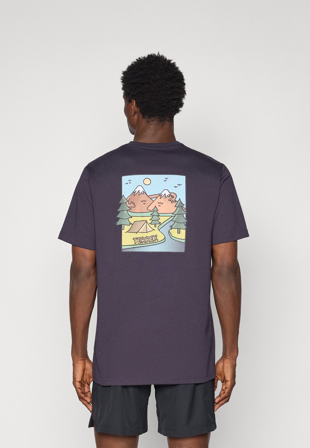 

Футболка с принтом GRAPHIC Adidas Terrex, сиреневый