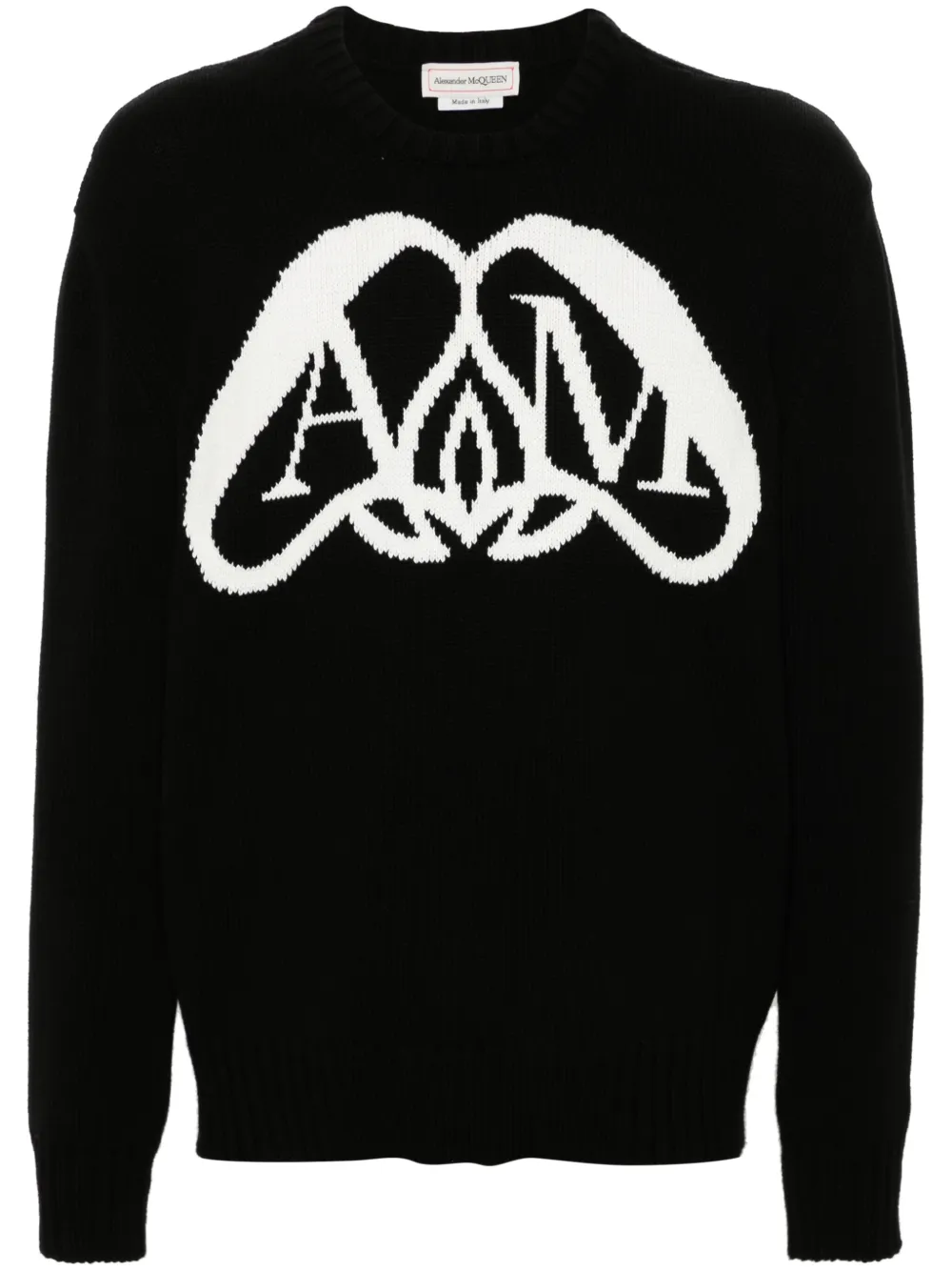 

Джемпер с логотипом Seal Alexander McQueen, черный