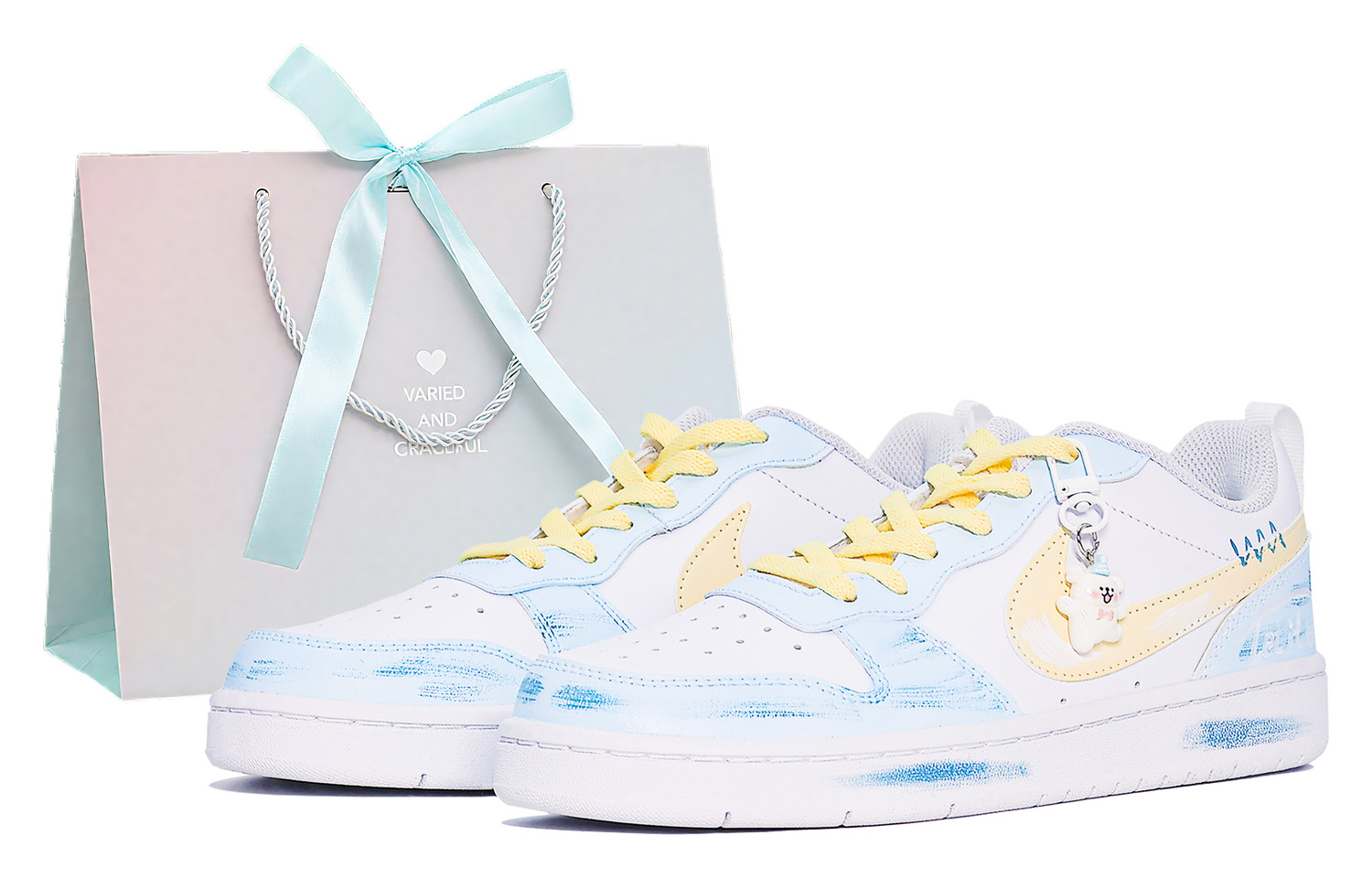 

Детские скейтерские кеды Court Borough Nike, желтый