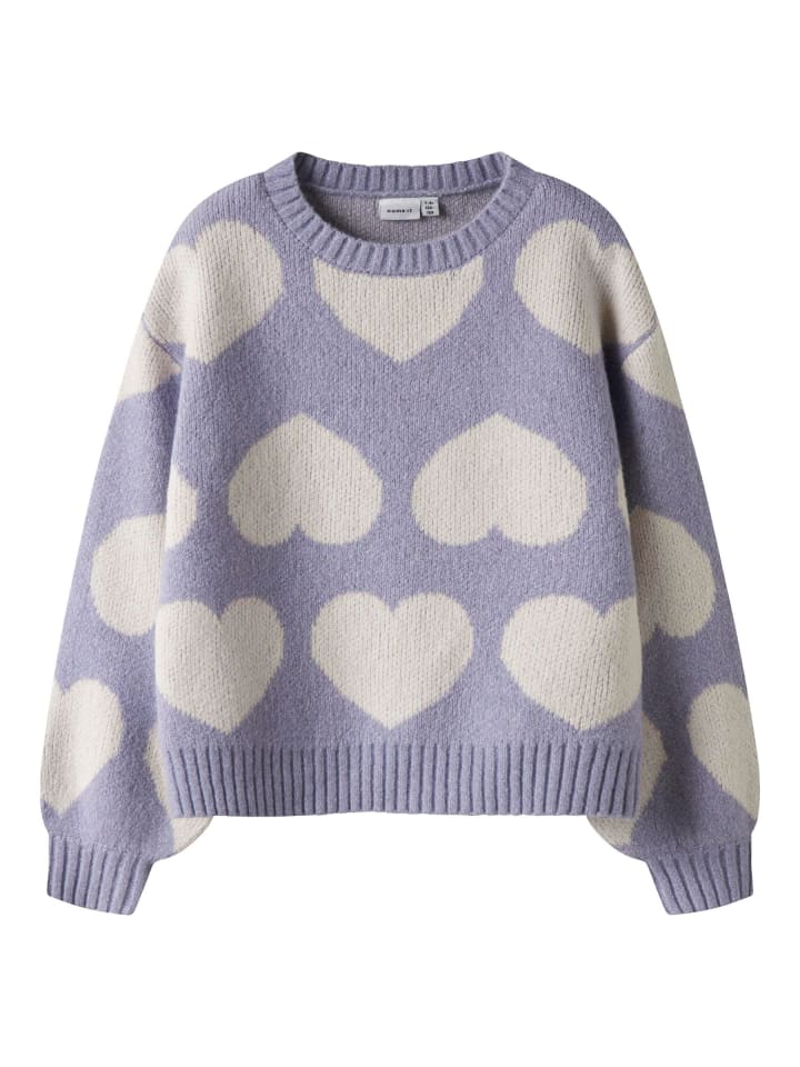 

Name it Вязаный свитер лавандово-серого цвета