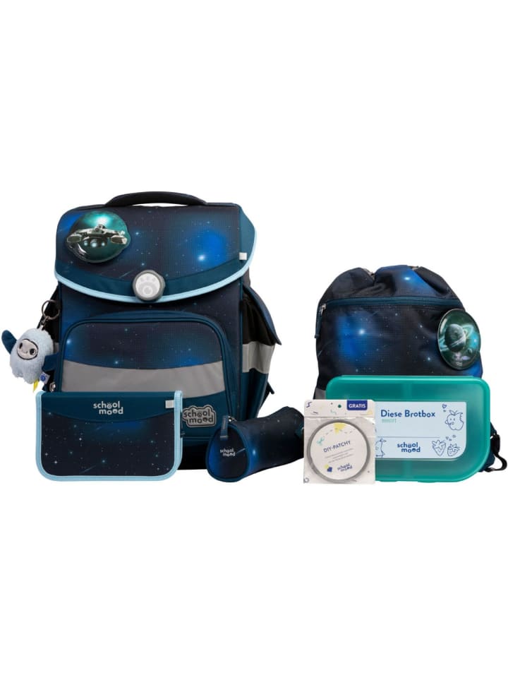 

SCHOOL-MOOD Набор из 7 школьных сумок Timeless Pro Moritz Weltall темно-синего цвета