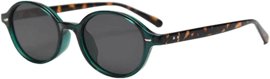 

Винтажные поляризованные солнцезащитные очки в стиле ретро для женщин, маленькие овальные солнцезащитные очки для мужчин, круглые солнцезащитные очки generic, Green Leopard Grey