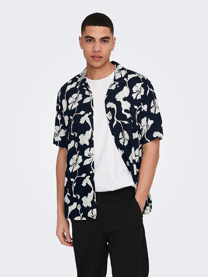 

Рубашка ONLY & SONS Regular fit, черный