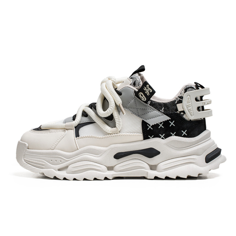 

Низкие массивные кроссовки мужские Dao Tu Sen, Beige Khaki-(A011) Apple
